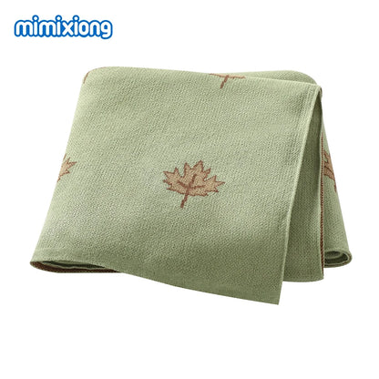 Baby Blankets Quilts 90*70cm Knitted Newborn Boys Girls Stroller Basket Swaddle Wrap Sleeping Sack Infant Cotton Bedding Covers