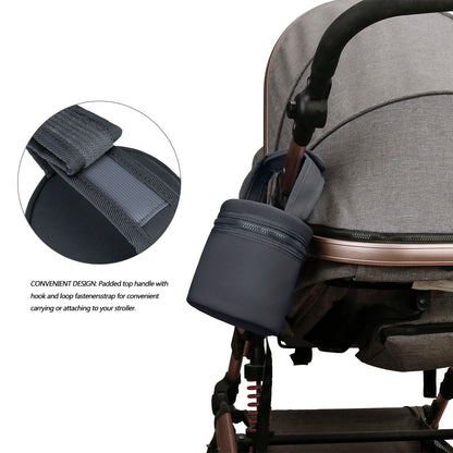 Compact Insulated Baby Bottle Carrier - Keep Milk Fresh On-the-Go